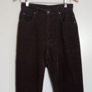Liz Claiborne Lizwear jeans brown corduroy pants women size 8